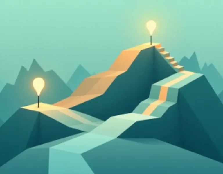 Two diverging paths showing contrasting ROI trajectories in content automation implementation