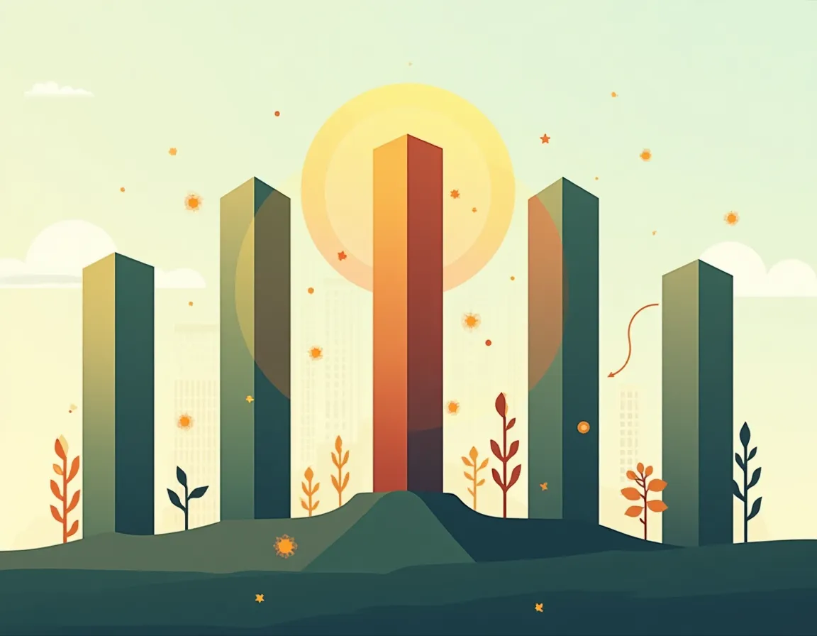 Five interconnected pillars representing core local SEO strategy components with flowing connections between them