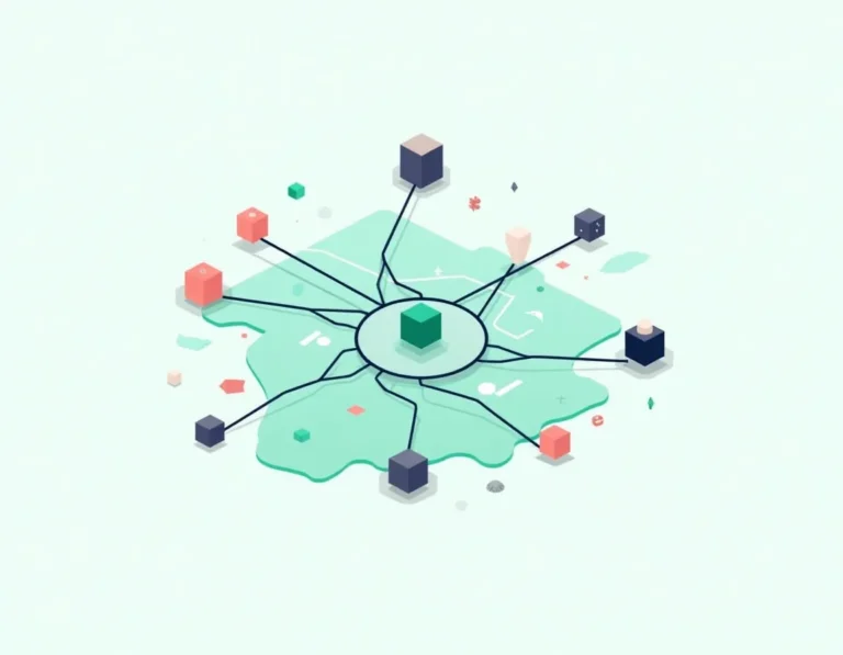 Network of interconnected nodes spreading across Portland metro region showing multi-location content distribution