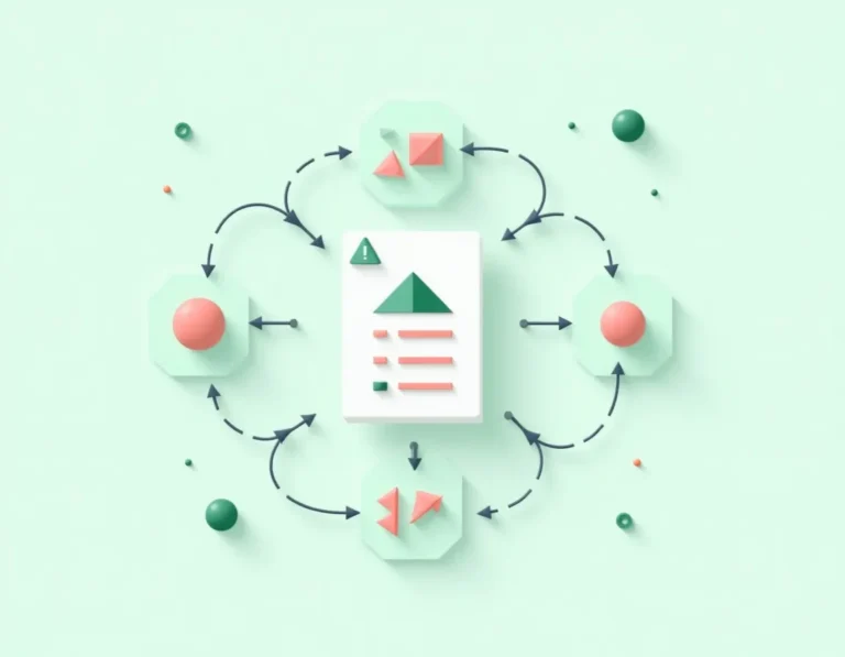 Content template framework branching into multiple regional variations through connected workflow arrows