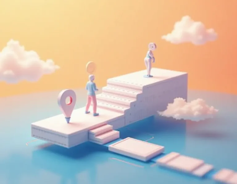 Three-tier architectural platform system illustrating hierarchical content structure for multi-location businesses