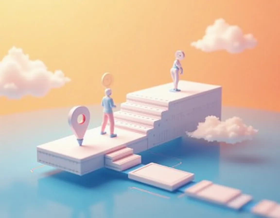 Three-tier architectural platform system illustrating hierarchical content structure for multi-location businesses