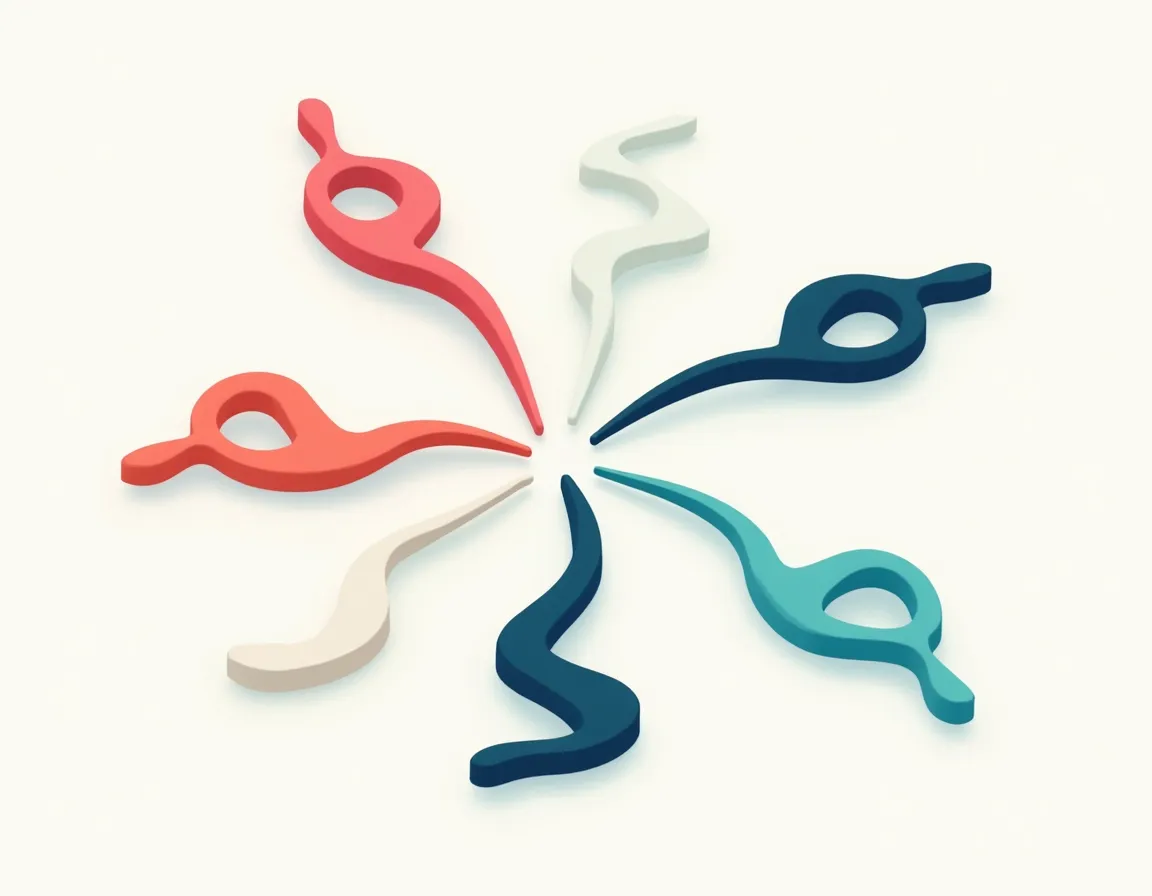 Five content channels radiating from central hub in flowing pattern showing multi-channel distribution strategy