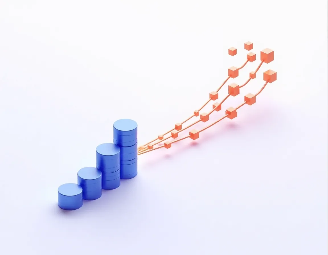 Cost scaling comparison showing linear WordPress hosting growth versus usage-based headless CMS pricing patterns