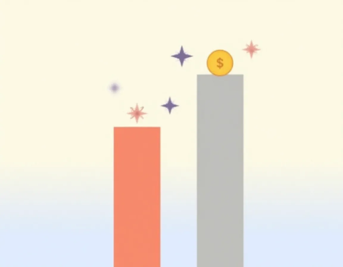 Two bar graph columns comparing customer lifetime value, with content-educated customers showing significantly higher value