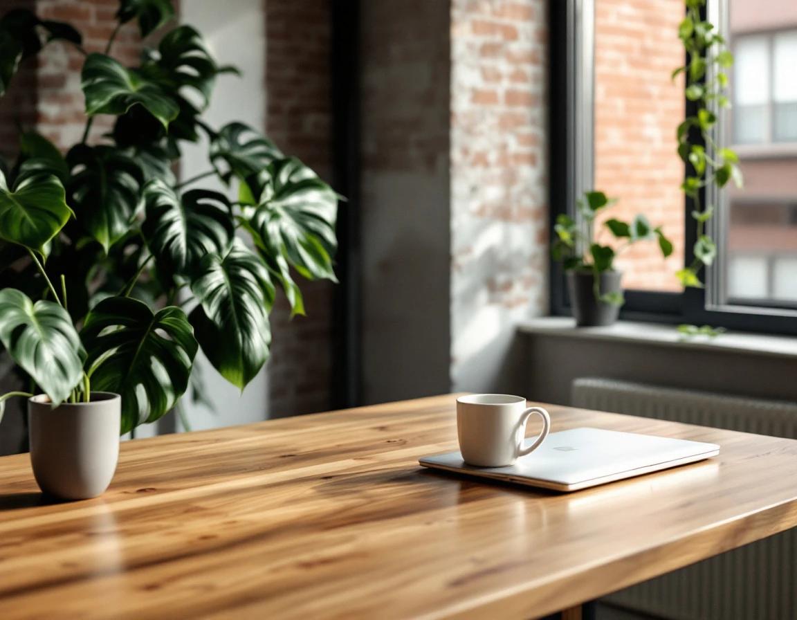 Clean modern workspace with natural light and plants representing methodical planning approach