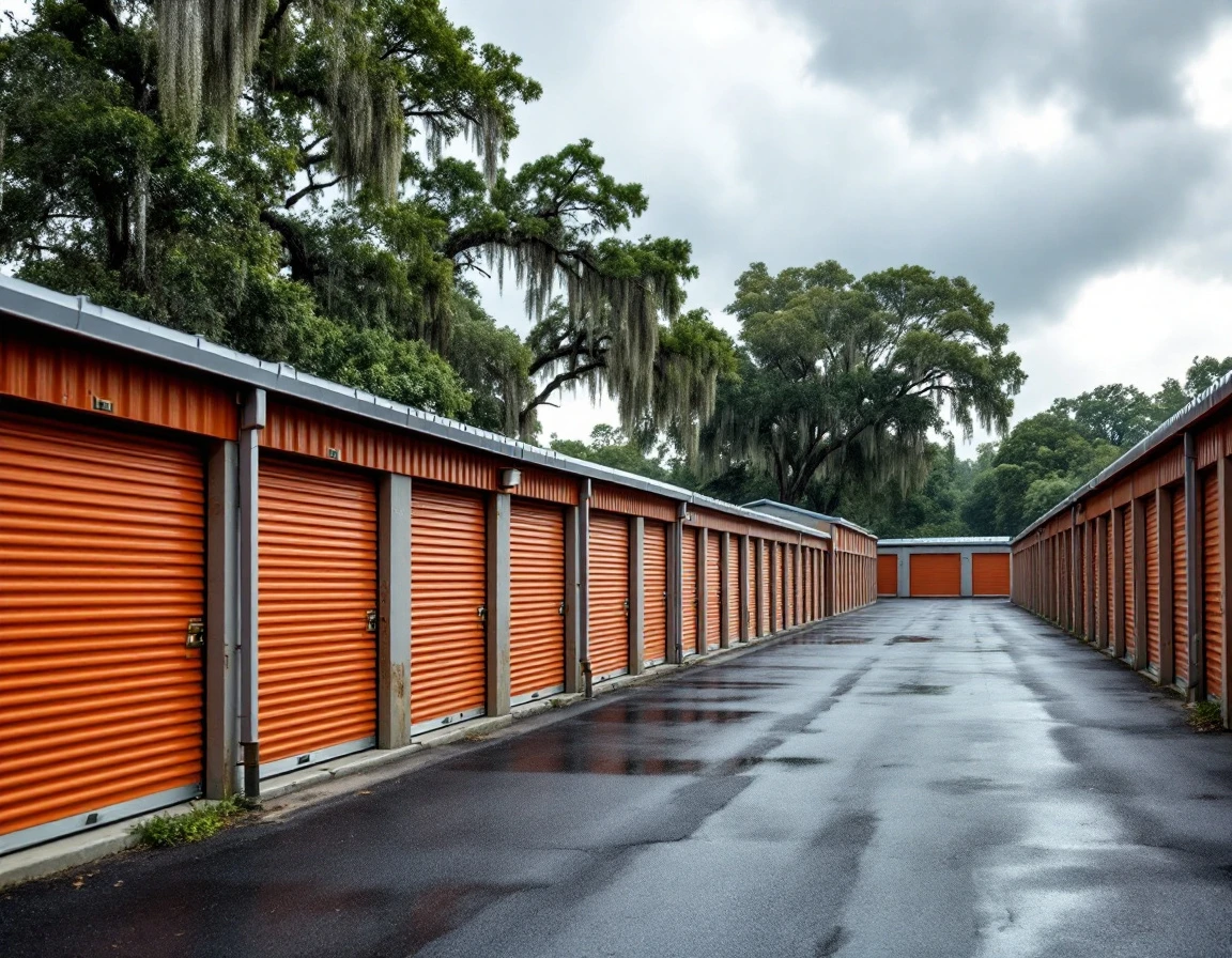 Climate-controlled storage units with condensation in humid southern climate during summer storm season